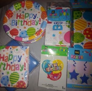 NEW BIRTHDAY PARTY SUPPLIES FOR AT LEAST 40 GUEST